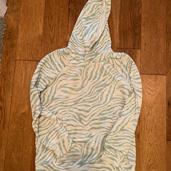Mint green zebra lightweight sweatshirt M - Picture 1 of 3